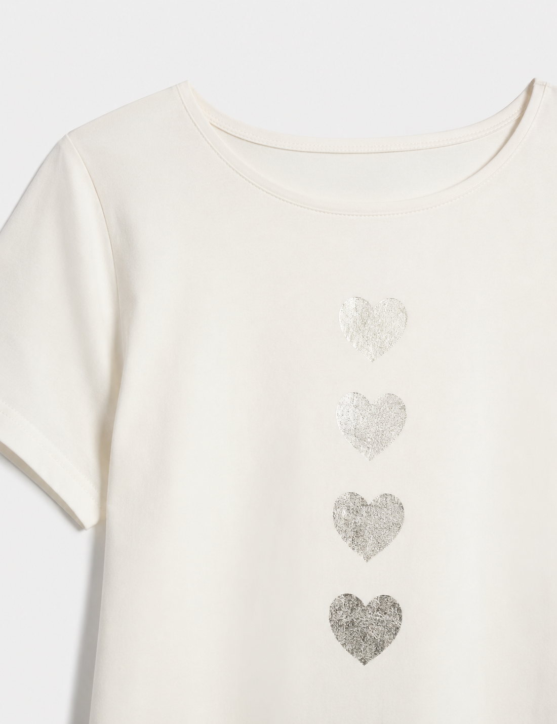 Camiseta Corazones Crudo