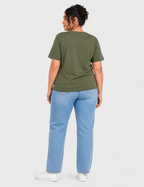 Camiseta Corazones Kaki
