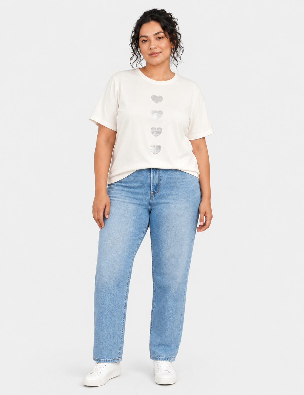 Camiseta Corazones Crudo