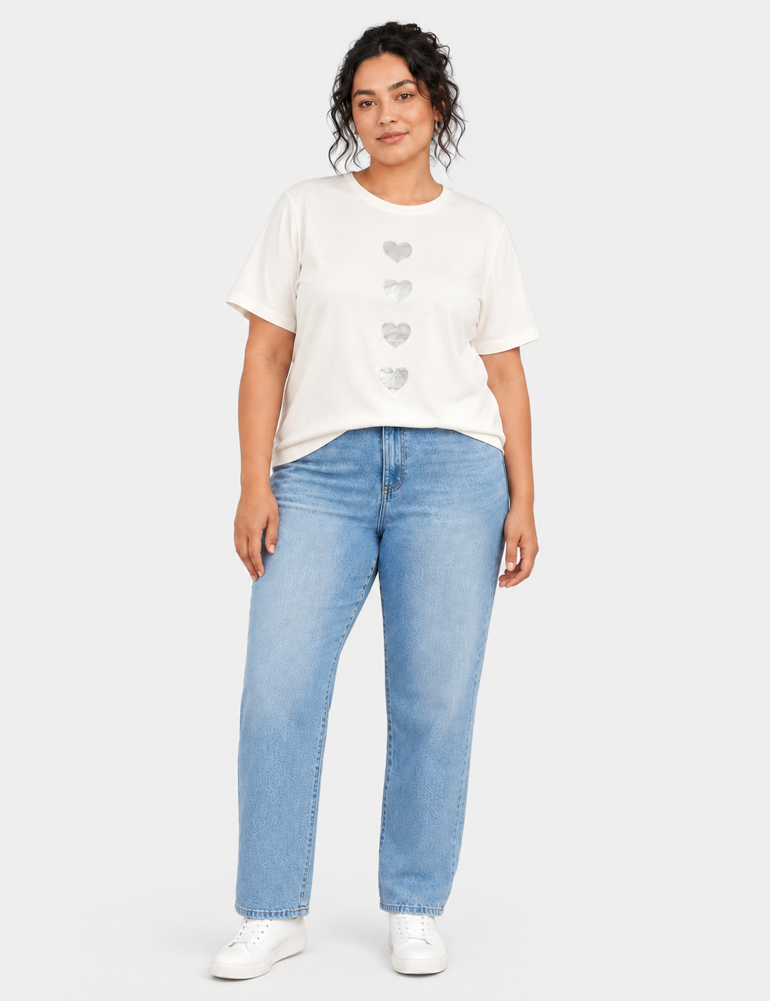 Camiseta Corazones Crudo