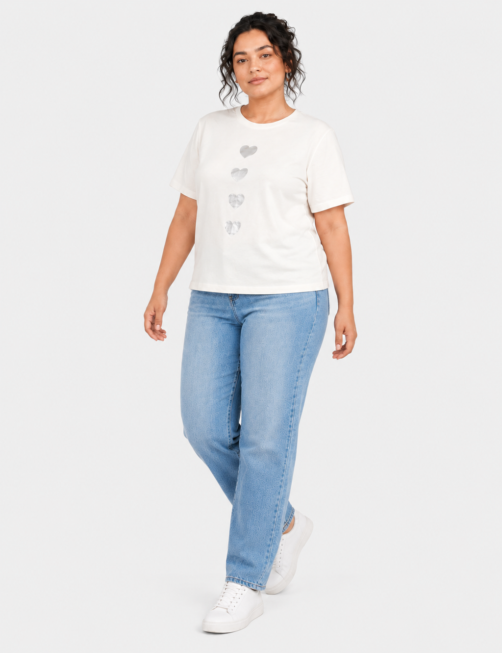 Camiseta Corazones Crudo