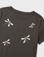 Camiseta Libélulas Marrón