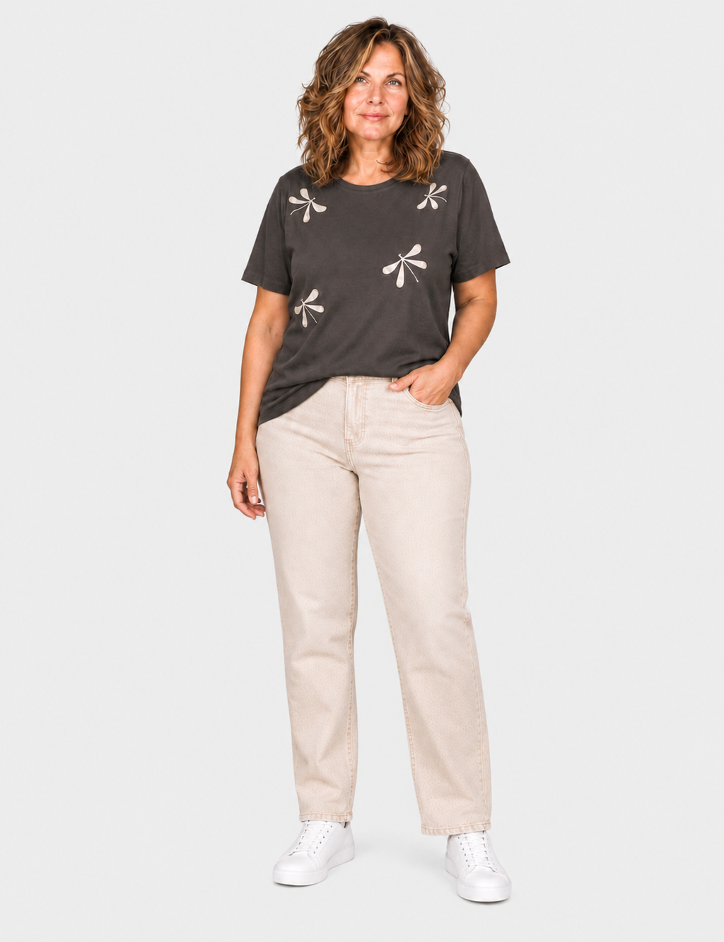 Camiseta Libélulas Marrón
