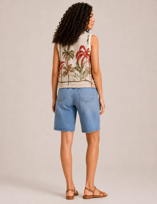 Blusa Estampada Palmeras