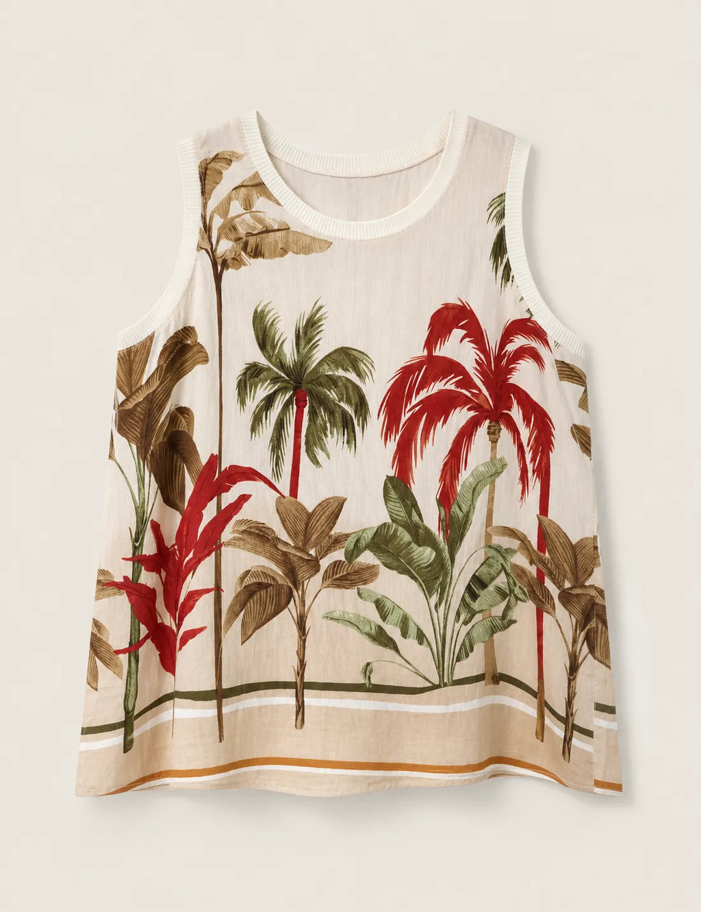 Blusa Estampada Palmeras