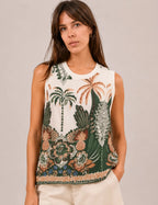 Blusa Estampada Tropical