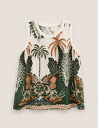 Blusa Estampada Tropical
