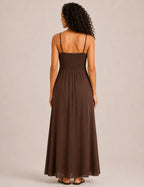 Vestido Maxi Raja Marrón
