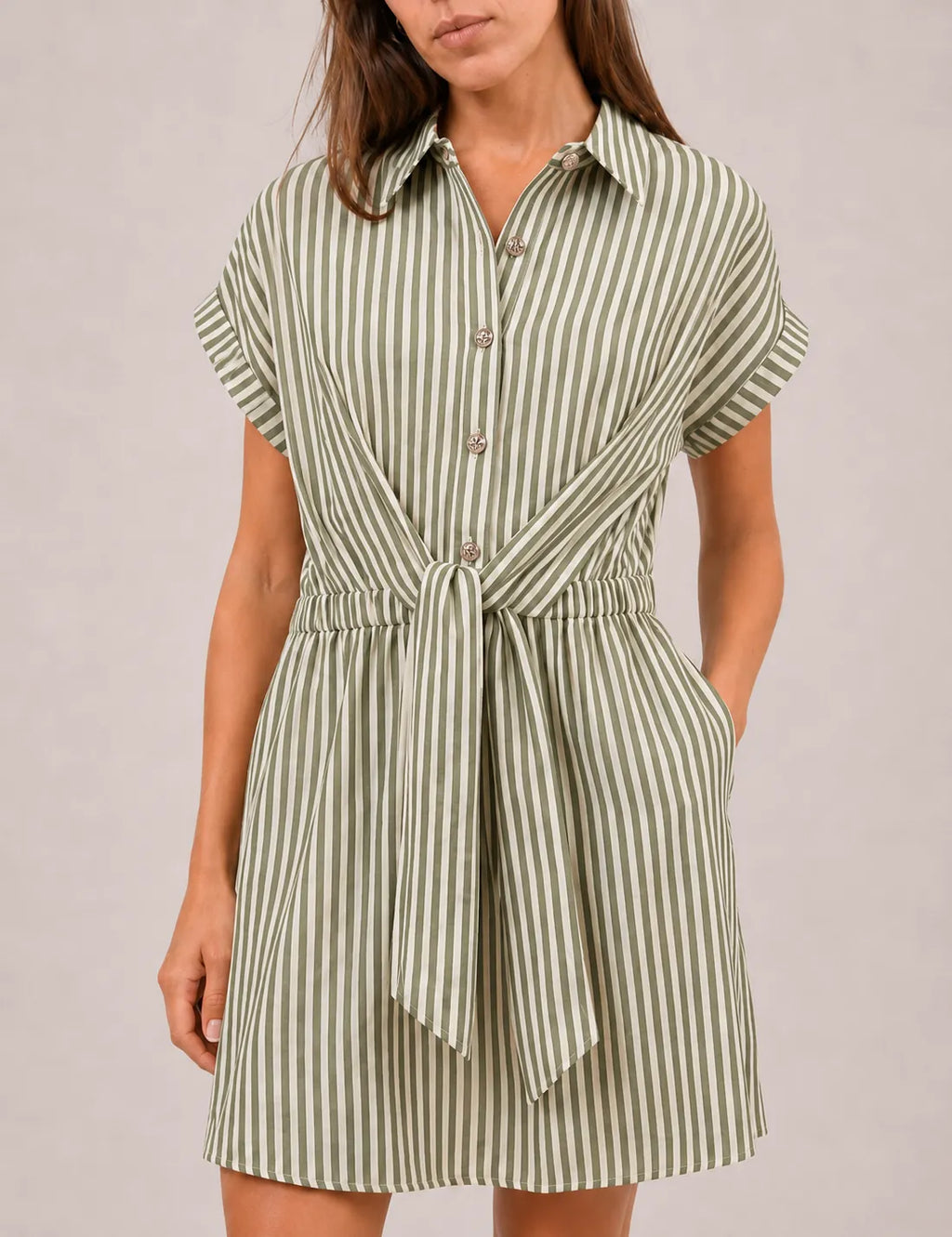 Vestido Rayas Verde