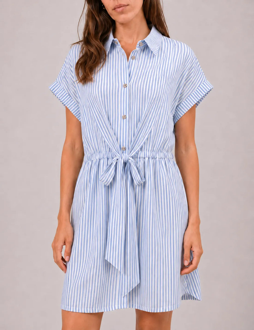 Vestido Rayas Azul