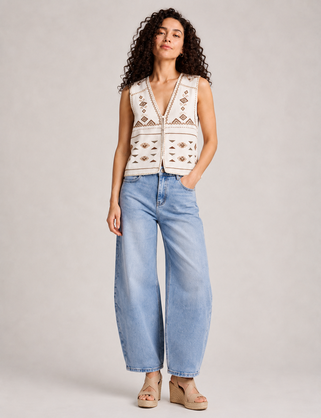 Jeans Globo Denim Claro