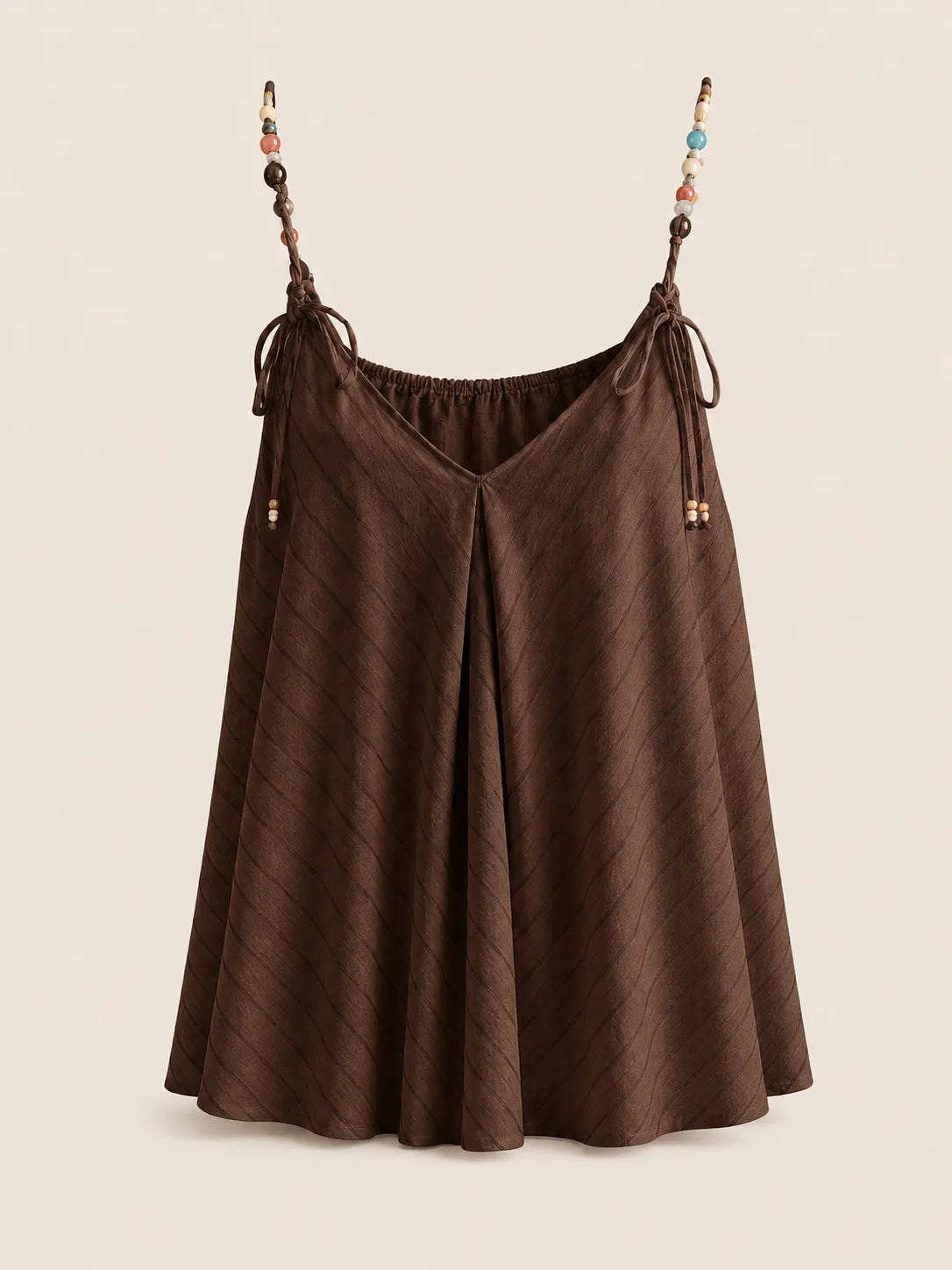 Blusa Fluida Piedras Marrón