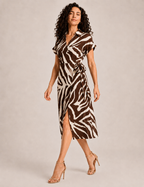 Vestido Cruzado Estampado