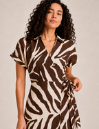Vestido Cruzado Estampado