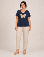 Camiseta Mariposa Marino