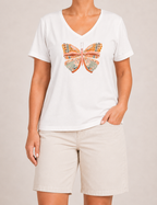 Camiseta Mariposa Blanca
