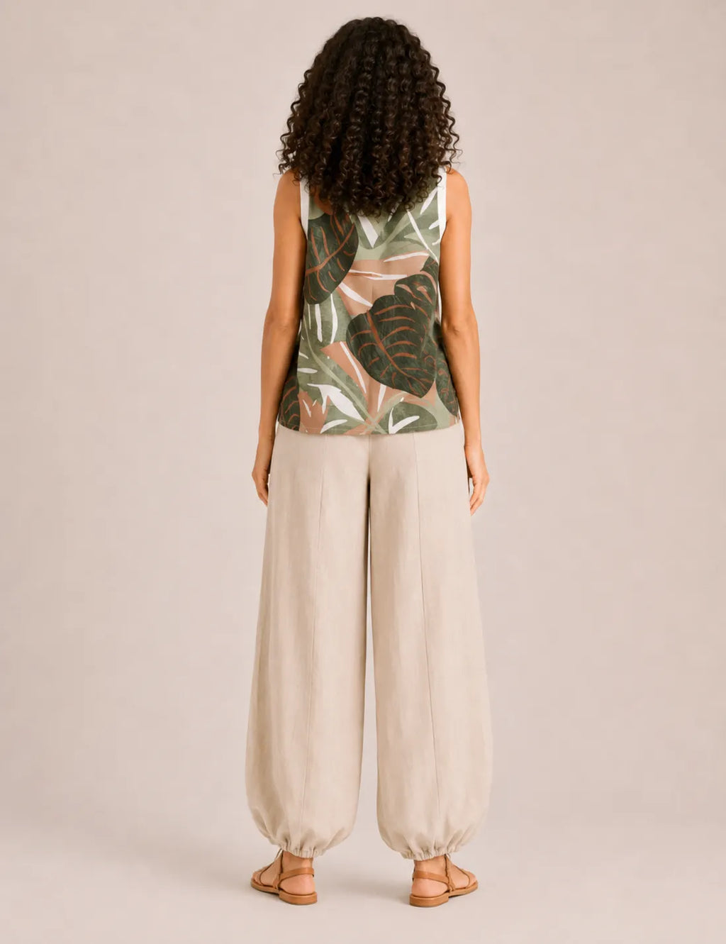 Blusa Estampada Hojas Monstera