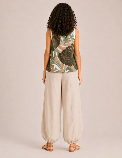 Blusa Estampada Hojas Monstera