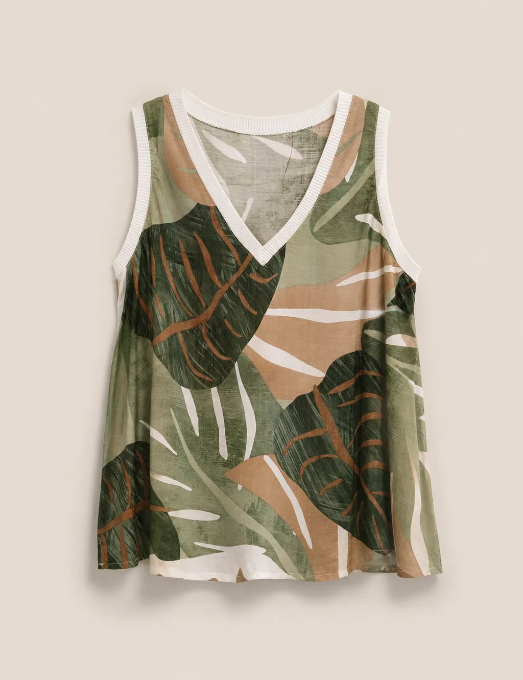 Blusa Estampada Hojas Monstera