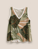 Blusa Estampada Hojas Monstera