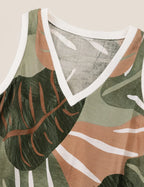 Blusa Estampada Hojas Monstera