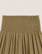 Falda Maxi Cinturilla Kaki