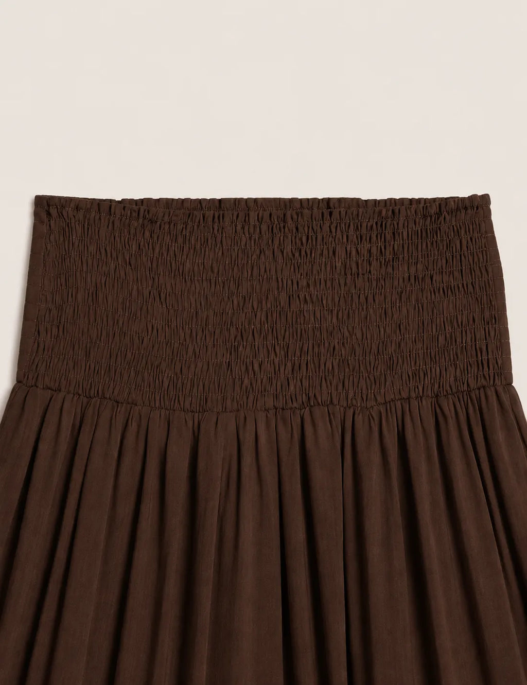 Falda Maxi Cinturilla Marrón