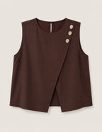 Blusa Cruzada Marrón