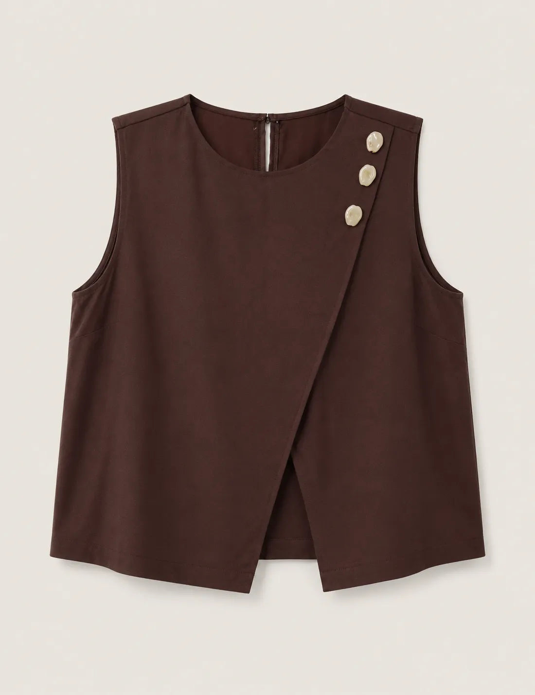 Blusa Cruzada Marrón