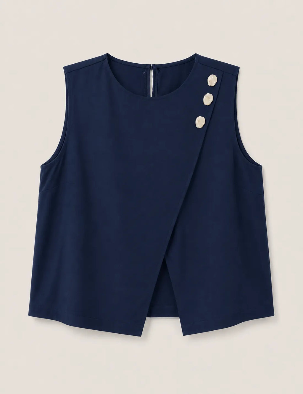 Blusa Cruzada Marino