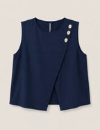 Blusa Cruzada Marino