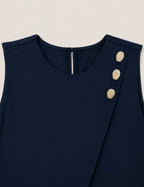 Blusa Cruzada Marino