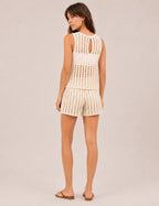 Top Crochet Crema