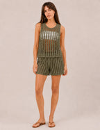 Short Crochet Kaki