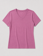 Camiseta Cuello Pico Lavanda