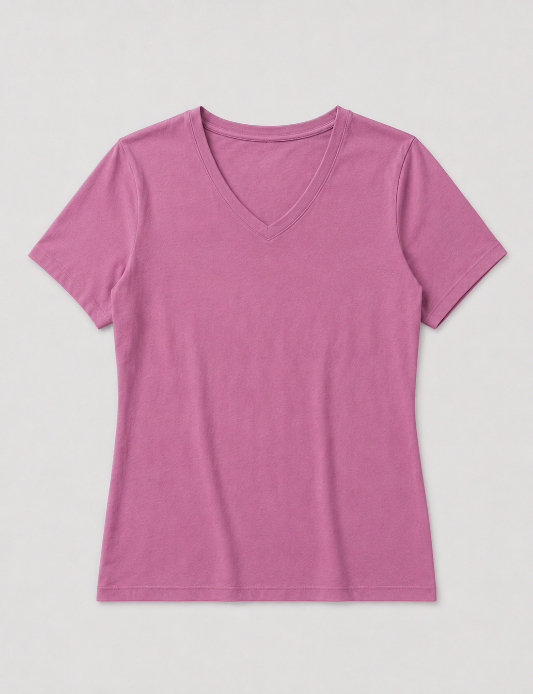 Camiseta Cuello Pico Lavanda