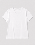 Camiseta Cuello Pico Blanca