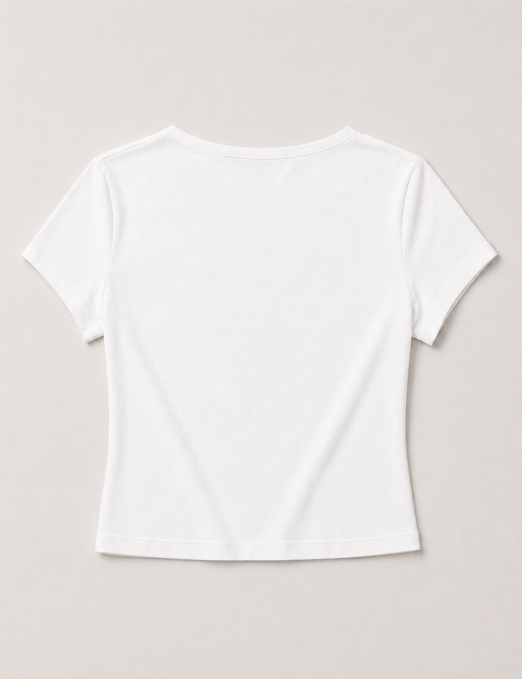 Camiseta Escote V Blanca