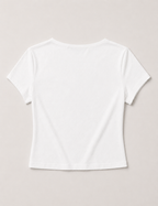 Camiseta Escote V Blanca