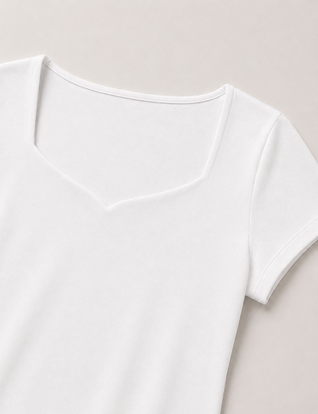 Camiseta Escote V Blanca