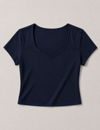 Camiseta Escote V Marino