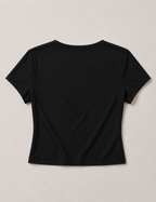 Camiseta Escote V Negra