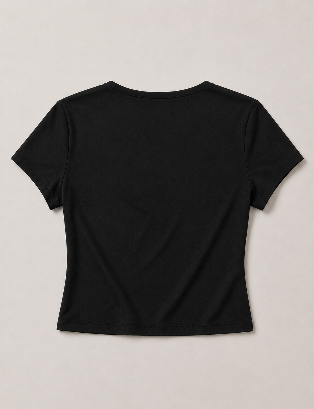 Camiseta Escote V Negra