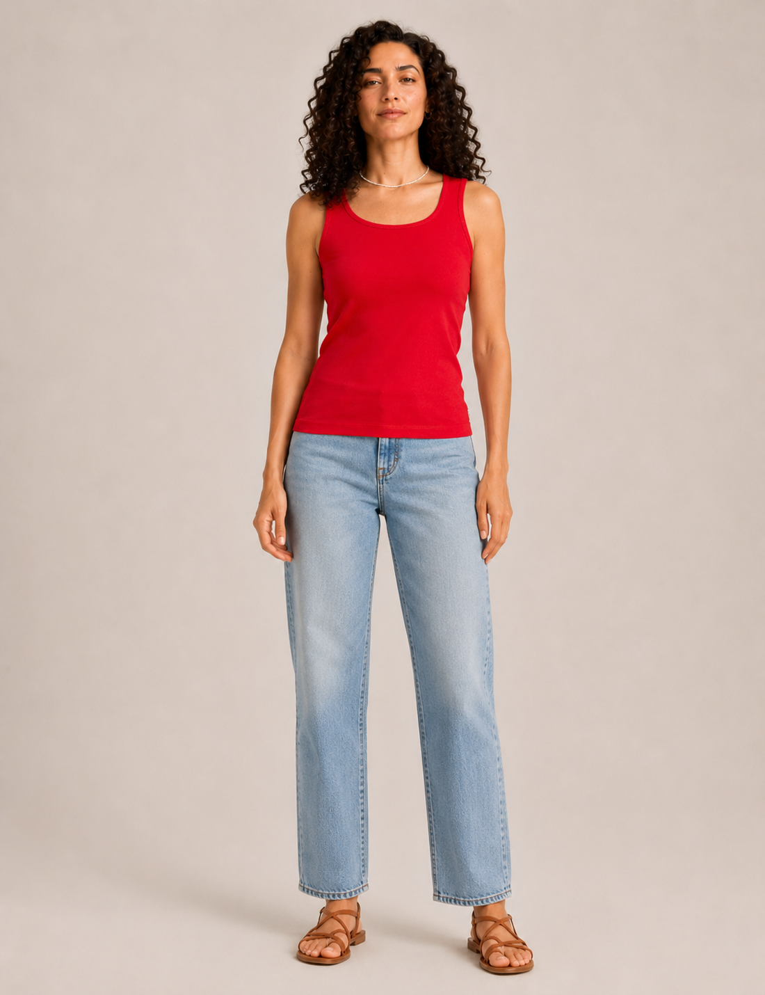 Camiseta Nadadora Rib Roja