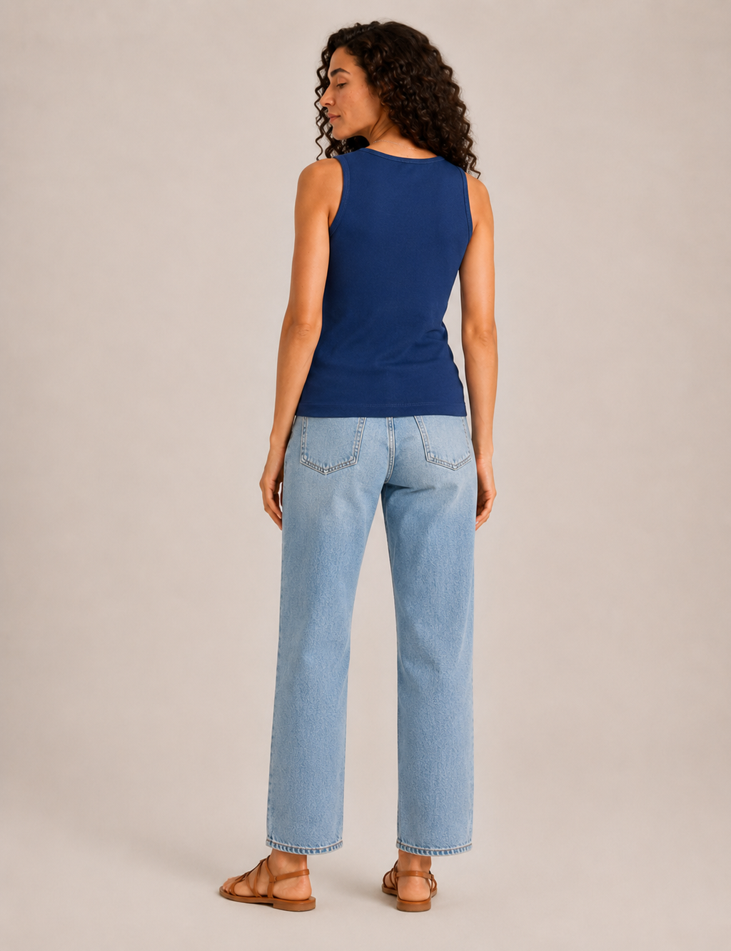 Camiseta Nadadora Rib Azul Noche