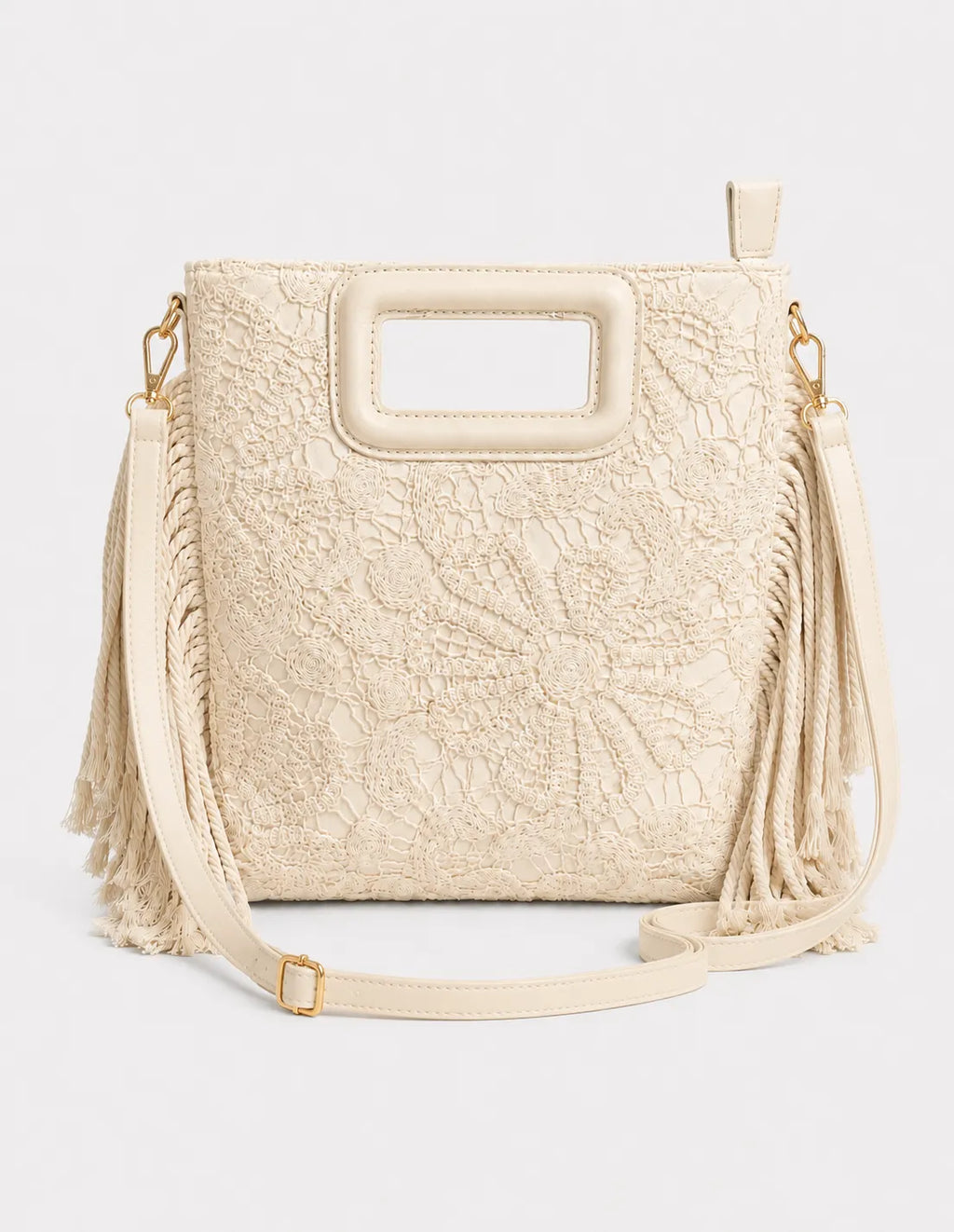 Bolso Crochet Flecos