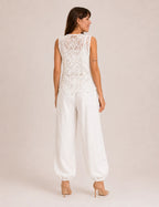 Chaleco Crochet Blanco