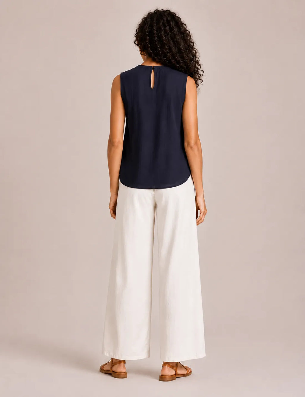 Blusa Bordada Marino