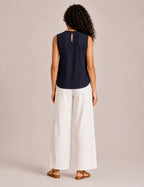 Blusa Bordada Marino