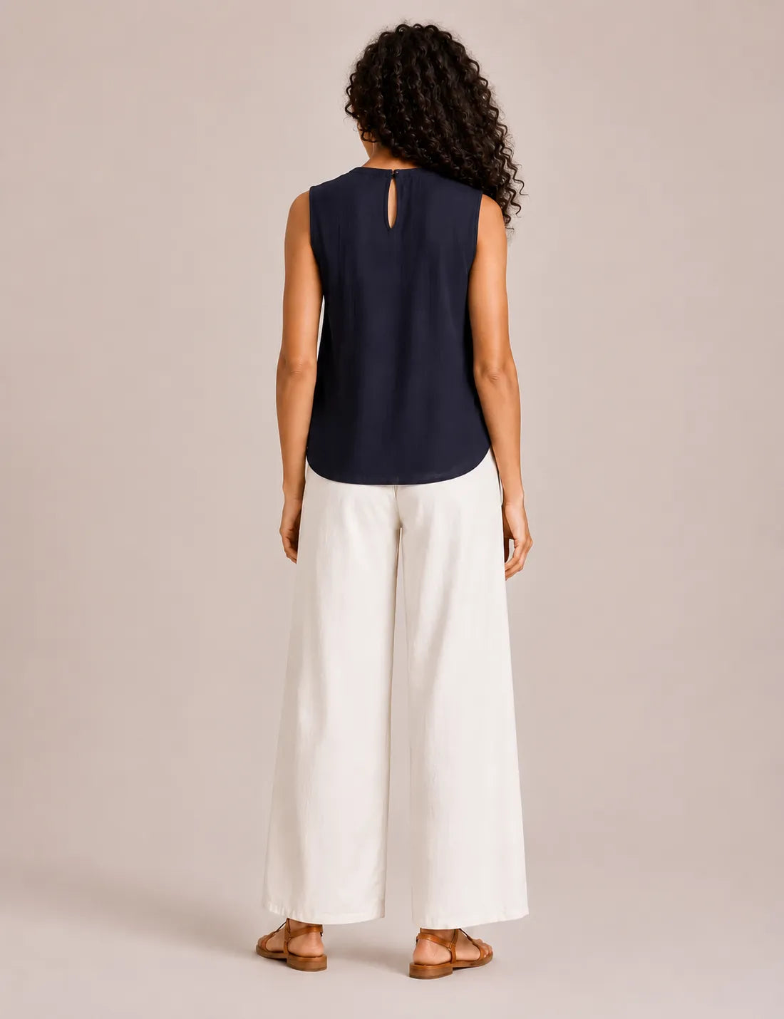 Blusa Bordada Marino